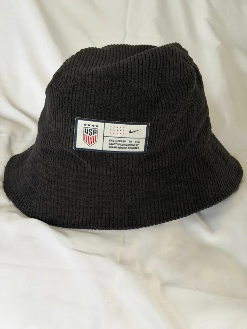 Nike USA Soccer Apex Bucket Hat Black Corduroy One Nation One Team M